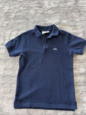 Lacoste Navy Blue Boys' Short-Sleeve Polo